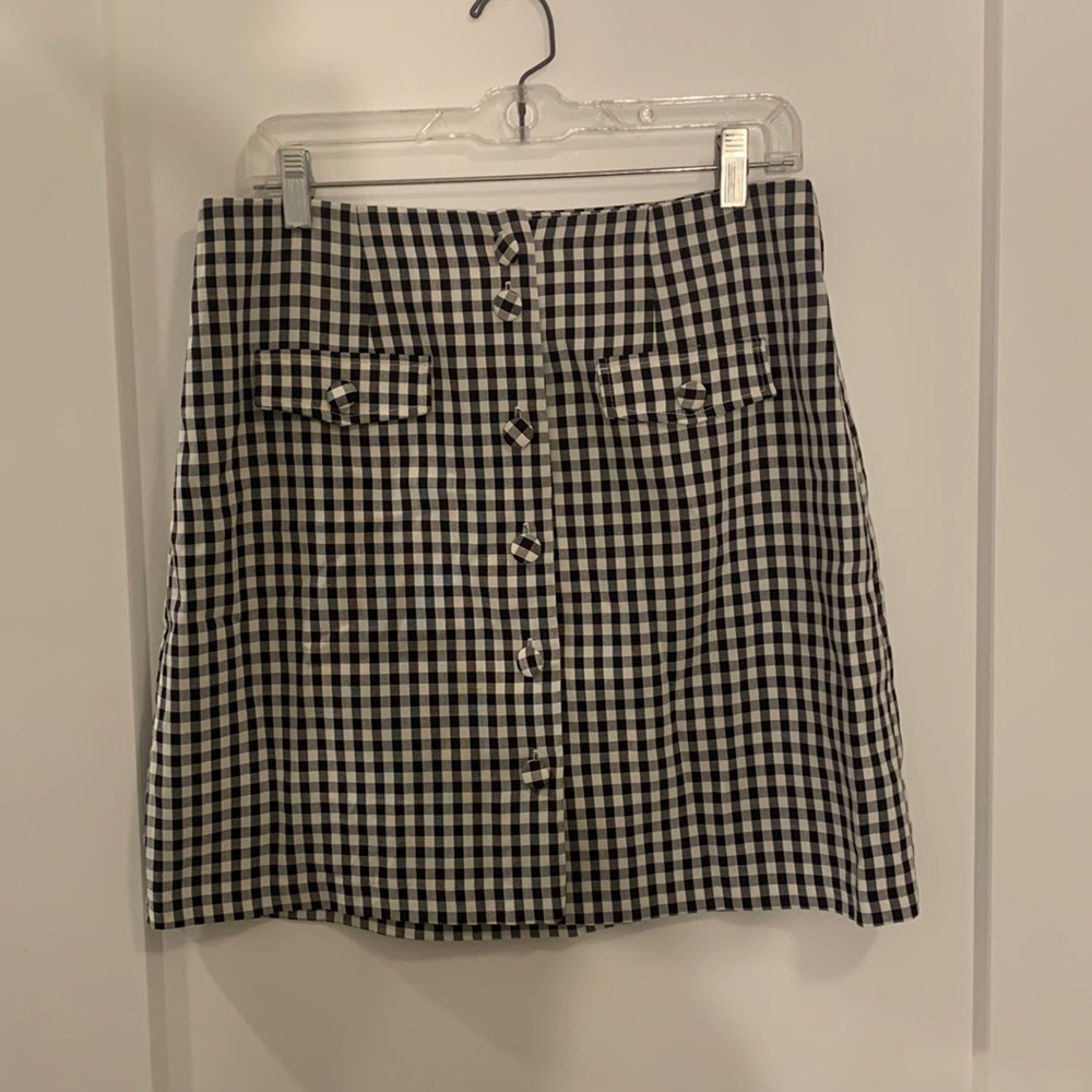 gingham skirt